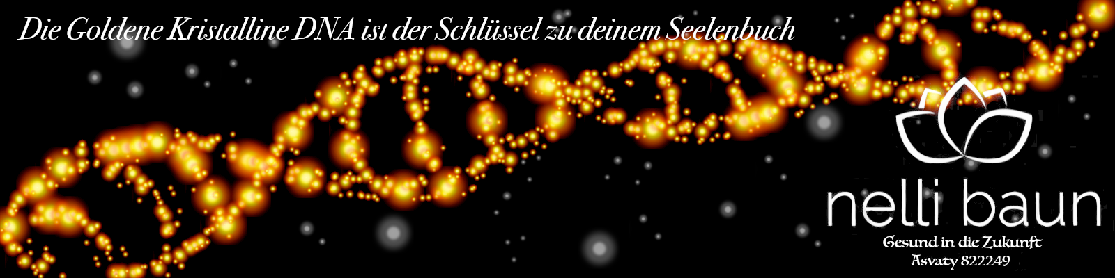 Goldene Kristalline DNA Struktur nach Natara®